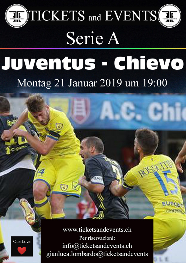 Juventus – Chievo, Turin 21. Jan 2019, 19:00 Uhr