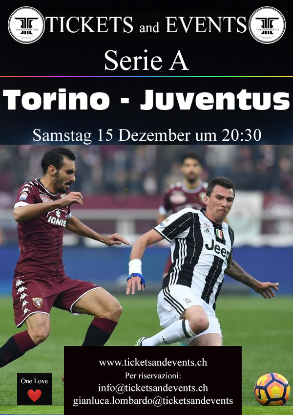 Torino – Juventus, Turin 15. Dezember 2018, 20:30 Uhr