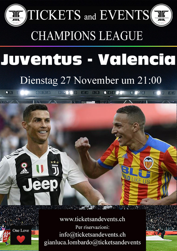 Juventus – Valencia, Turin 27. November 2018, 21:00 Uhr