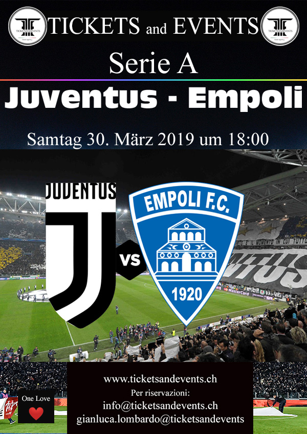 Juventus – Empoli, Juventus Stadium, 30. März 2019, 18:00 Uhr
